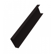 Декоративная накладка на столб универсальная 62х55 для забора жалюзи 0,45 Drap-double TX RAL 9005 черный (2,5м)