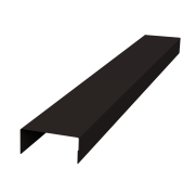 Крышка 30х20 жалюзи Texas 0,45 Drap-double TX RAL 9005 черный (2,5м)