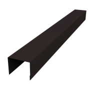 Крышка жалюзи Palermo 0,45 Drap-double TX RAL 9005 черный (3м)