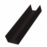 Стойка жалюзи Milan,Tokyo 0,45 Drap-double TX RAL 9005 черный (1,8м)