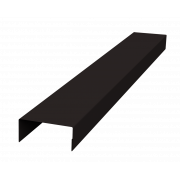 Крышка 30х15 жалюзи Texas 0,45 Drap-double TX RAL 9005 черный (2м)