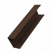 Крышка жалюзи Milan,Tokyo 0,45 Drap TwinColor с пленкой RAL 8017 шоколад (3м)