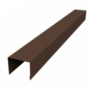 Крышка жалюзи Palermo 0,45 Drap TwinColor с пленкой RAL 8017 шоколад (2м)