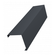 Декоративная накладка на столб универсальная угловая 62х55 для забора жалюзи 0,45 Drap TwinColor с пленкой RAL 7024 мокрый асфальт (3м)