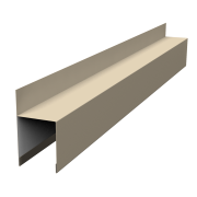 Планка опорная составная внешняя для забора жалюзи Palermo 0,45 Drap TX RAL 1015 светлая слоновая кость (2м)