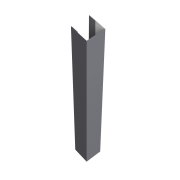 Стойка Texas 0,45 Drap TX RAL 7004 сигнальный серый (для калиток и ворот) (2,5м)