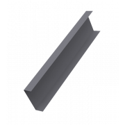 Декоративная накладка на столб универсальная 60х60 для забора жалюзи 0,45 Drap TX RAL 7004 сигнальный серый (3м)