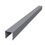 Планка вертикальная лицевая для забора жалюзи Palermo 0,45 Drap TX RAL 7004 сигнальный серый (2м)