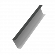 Декоративная накладка на столб универсальная 80х80 для забора жалюзи 0,45 Drap TX RAL 7016 антрацитово-серый (2м)