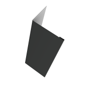 Нащельник (для калиток и ворот) 25х35 жалюзи Milan, Tokyo, Palermo 0,45 Drap TX RAL 7016 антрацитово-серый (L2,5)