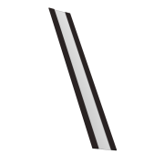 Крепежная планка жалюзи Milan,Tokyo 0,45 Drap TX RAL 9005 черный (2м)