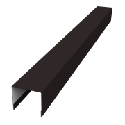 Стойка боковая крепежная для забора жалюзи Palermo 0,45 Drap TX RAL 9005 черный (2м)