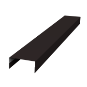 Крышка 30х20 жалюзи Texas 0,45 Drap TX RAL 9005 черный (2м)