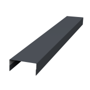 Крышка 45х20 жалюзи Texas 0,5 Drap TX RAL 7024 мокрый асфальт (2м)