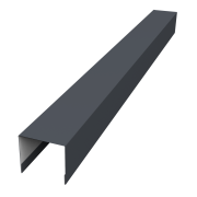 Стойка боковая крепежная для забора жалюзи Palermo 0,5 Drap TX RAL 7024 мокрый асфальт (3м)