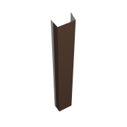 Крепежная планка верхняя Texas 0,5 Drap TX RAL 8017 шоколад (3м)