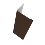 Нащельник (для калиток и ворот) 25х35 жалюзи Milan, Tokyo, Palermo 0,5 Drap TX RAL 8017 шоколад (L2,5)