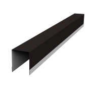 Планка опорная составная внутренняя для забора жалюзи Palermo 0,5 Drap TX RAL 9005 черный (3м)