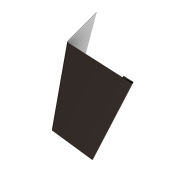 Нащельник (для калиток и ворот) 25х35 жалюзи Milan, Tokyo, Palermo 0,5 Drap TX RR 32 темно-коричневый (L2,5)