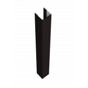 Стойка жалюзи Texas 0,5 Drap TX RAL 9005 черный (3м)