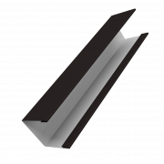 Крышка жалюзи Milan Slim 0,5 Drap TX RAL 9005 черный (2м)