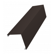 Декоративная накладка на столб универсальная угловая 80х80 для забора жалюзи 0,5 Drap TX RR 32 темно-коричневый (2,5м)