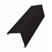 Декоративная накладка на столб универсальная угловая 60х60 для забора жалюзи 0,45 Drap TX RAL 9005 черный (2,5м)