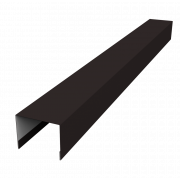 Крышка жалюзи Palermo 0,45 Drap TX RAL 9005 черный (2,5м)