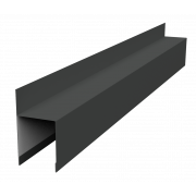 Планка опорная составная внешняя для забора жалюзи Palermo 0,45 Drap TX RAL 7016 антрацитово-серый (2,5м)