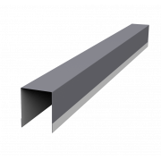 Планка опорная составная внутренняя для забора жалюзи Palermo 0,45 Drap TX RAL 7004 сигнальный серый (2,5м)