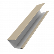 Крышка жалюзи Milan Slim 0,45 Drap TX RAL 1015 светлая слоновая кость (2,5м)