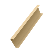 Декоративная накладка на столб универсальная 60х60 для забора жалюзи 0,45 PE с пленкой RAL 1014 слоновая кость (2м)