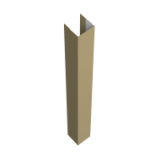 Стойка жалюзи Texas 0,45 PE с пленкой RAL 1014 слоновая кость (2м)