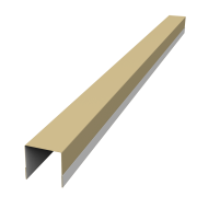 Планка вертикальная обратная для забора жалюзи Palermo 0,45 PE с пленкой RAL 1014 слоновая кость (2м)