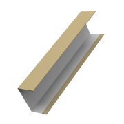 Крышка жалюзи Milan, Tokyo (для калиток, ворот) 0,45 PE с пленкой RAL 1014 слоновая кость (3м)