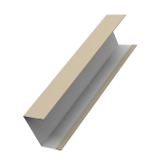 Крышка жалюзи Milan, Tokyo (для калиток, ворот) 0,45 PE с пленкой RAL 1015 светлая слоновая кость (3м)