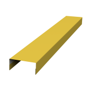 Крышка 30х20 жалюзи Texas 0,45 PE с пленкой RAL 1018 цинково-желтый (2,5м)