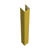 Стойка жалюзи Texas 0,45 PE с пленкой RAL 1018 цинково-желтый (3м)