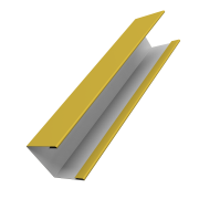 Крышка жалюзи Milan Slim 0,45 PE с пленкой RAL 1018 цинково-желтый (3м)