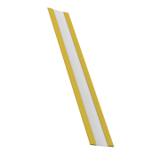 Крепежная планка жалюзи Milan,Tokyo 0,45 PE с пленкой RAL 1018 цинково-желтый (3м)