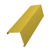 Декоративная накладка на столб универсальная угловая 60х60 для забора жалюзи 0,45 PE с пленкой RAL 1018 цинково-желтый (2м)