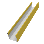 Стойка жалюзи Milan Slim 0,45 PE с пленкой RAL 1018 цинково-желтый (3м)