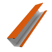 Крышка жалюзи Milan Slim 0,45 PE с пленкой RAL 2004 оранжевый (2,5м)