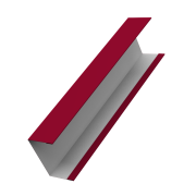 Крышка жалюзи Milan,Tokyo 0,45 PE с пленкой RAL 3003 рубиново-красный (3м)