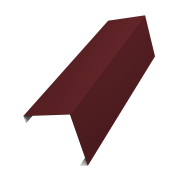 Декоративная накладка на столб универсальная угловая 80х80 для забора жалюзи 0,45 PE с пленкой RAL 3005 красное вино (1,8м)