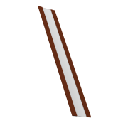 Крепежная планка жалюзи Milan,Tokyo 0,45 PE с пленкой RAL 3009 оксидно-красный (2м)