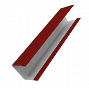 Крышка жалюзи Milan Slim 0,45 PE с пленкой RAL 3011 коричнево-красный (2,5м)