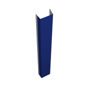 Крепежная планка верхняя Texas 0,45 PE с пленкой RAL 5002 ультрамариново-синий (1,8м)