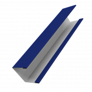 Крышка жалюзи Milan Slim 0,45 PE с пленкой RAL 5002 ультрамариново-синий (2,5м)