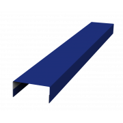 Крышка 30х15 жалюзи Texas 0,45 PE с пленкой RAL 5002 ультрамариново-синий (2м)